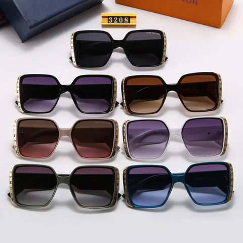 6 Colors Luxury Letter Print Frame Women's Fashion Sunglasses