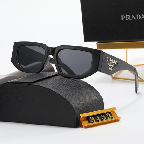 4 color simple triangle letter temple polarized sunglasses