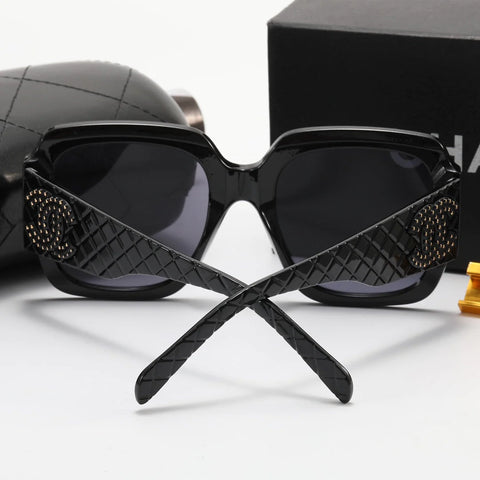 5 Colors Simple Double C Fish Pattern Polarized Sunglasses