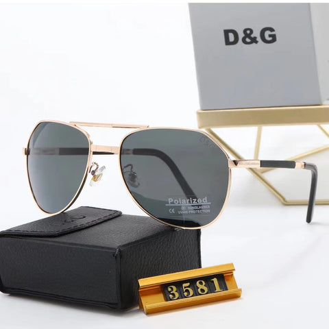 3-color fashion letter folding box sunglasses polarizer