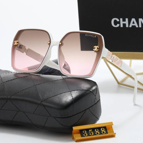 5-Color Fashion CC Printed Letter Polarized Sunglasses