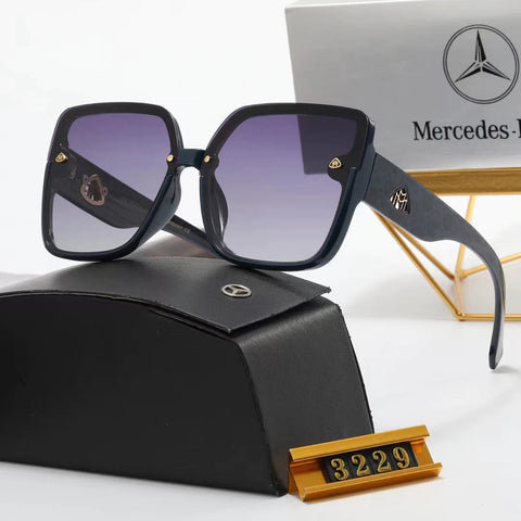 5-color fashion herringbone LOGO temple polarized sunglasses