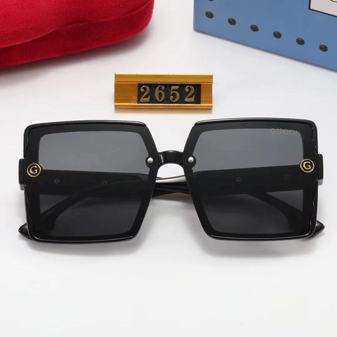 6-color fashion GG letter temple sunglasses polarized glasses