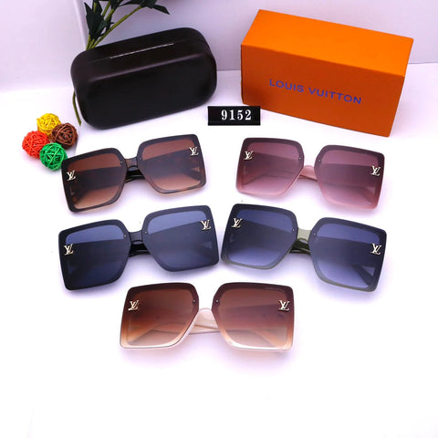 5 Colors Printed Round Letter Polarized Sunglasses