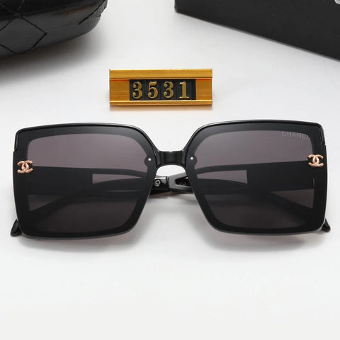 5-Color Fashion CC Temple Hollow Sunglasses