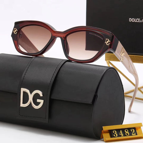 4-color fashion GD LOGO temple polarized sunglasses