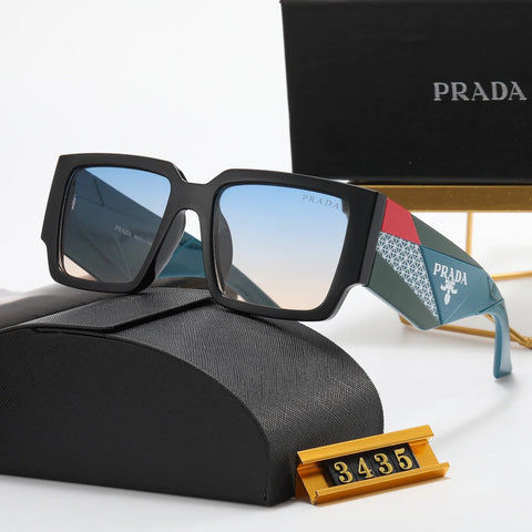 4 color square triangle British alphabet polarized sunglasses