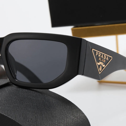 4 color simple triangle letter temple polarized sunglasses