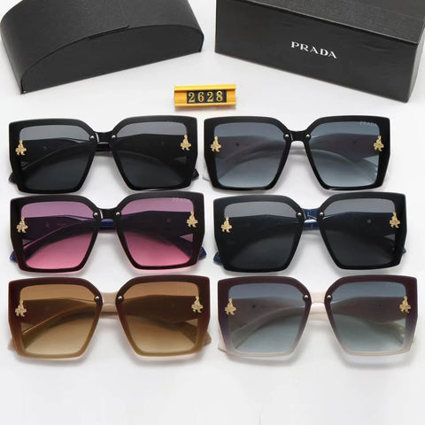 6-color fashion PA letter human shape LOGO temple polarized sunglasses