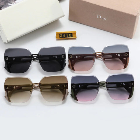 4 color fashion Mosaic gradient polarized sunglasses