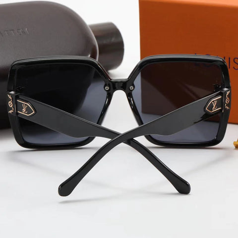 6-color fashion four-leaf clover LOGO temple polarized sunglasses