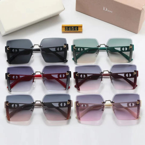 6-color fashion CD strip hollow temple polarized sunglasses