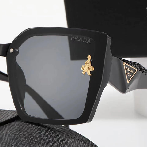 6-color fashion PA letter human shape LOGO temple polarized sunglasses