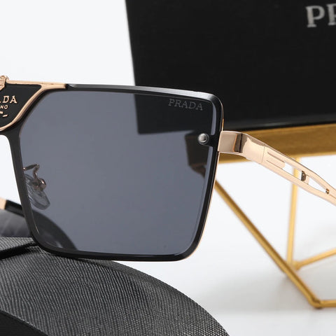 5 color luxury triangular letter printing polarized sunglasses