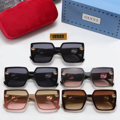 5-color fashion double G graffiti printing sunglasses