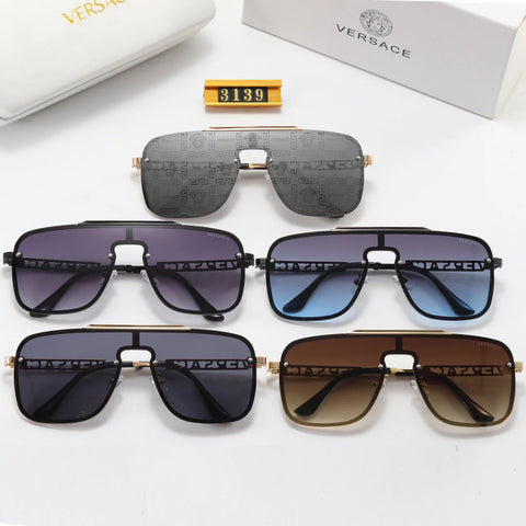 5 Color Fashion Printed Lens Letter Temple Polarized Sunglasses