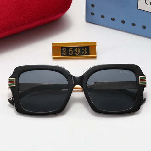 5-color fashion GG printing stripe polarized sunglasses with temples