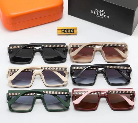 5-color fashion H printing letter polarized sunglasses