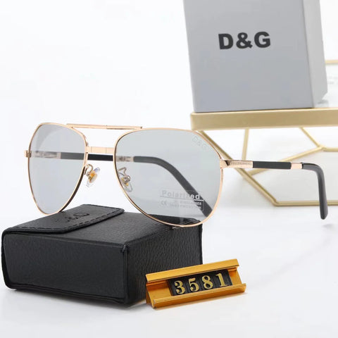 3-color fashion letter folding box sunglasses polarizer