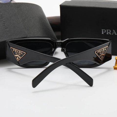 4 color simple triangle letter temple polarized sunglasses