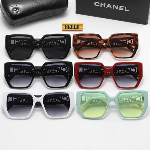 6 Colors Fashion Hollow Out Big Letter CH Polarized Sunglasses