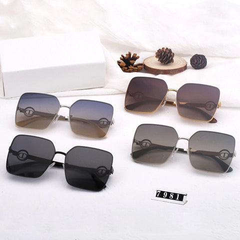 4 color round hollowed out CD polarized sunglasses