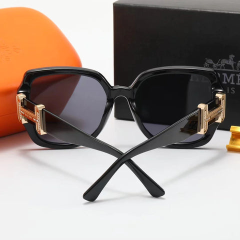 6-color stylish H letter temple polarized sunglasses