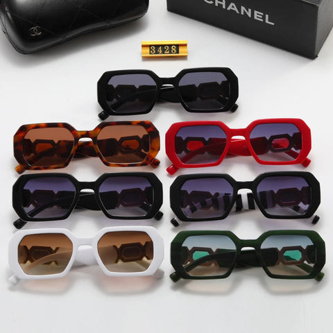 7 color diamond-shaped large rhinestone polarized sunglasses