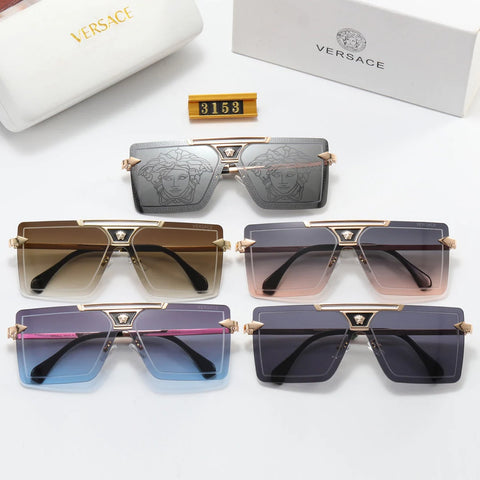 5 Color Fashion Frameless Square One-Piece Polarized Sunglasses