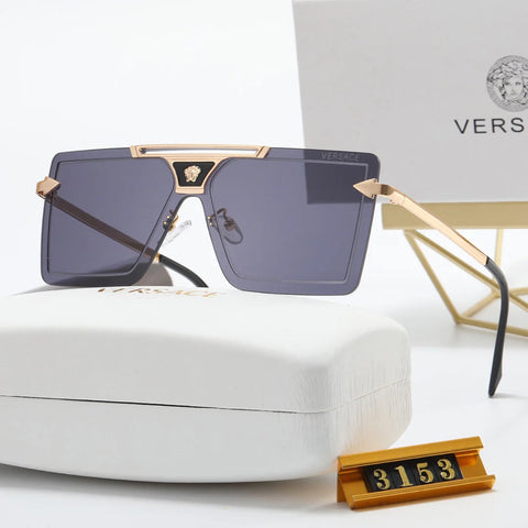 5 Color Fashion Frameless Square One-Piece Polarized Sunglasses