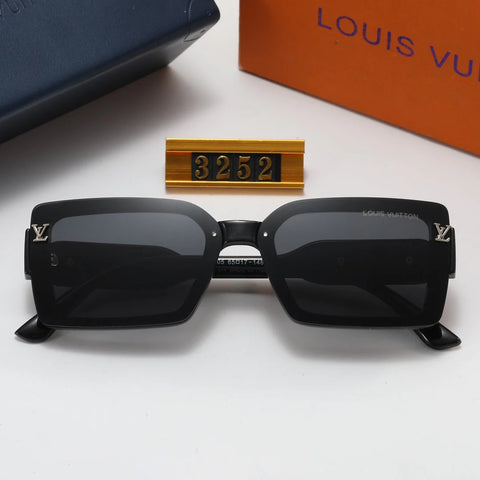 4 colors luxury oval four-leaf clover letter polarized sunglasses