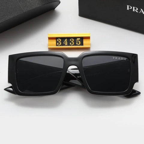 4 color square triangle British alphabet polarized sunglasses