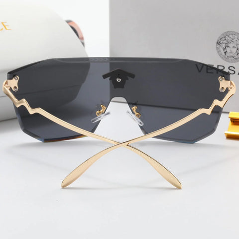 5 Colors Fashion One Piece Printed Lens Polarized Sunglasses