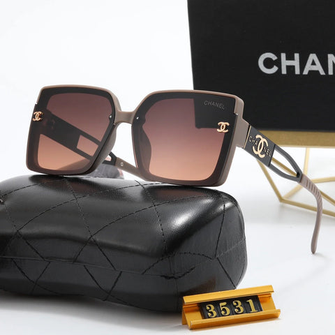 5-Color Fashion CC Temple Hollow Sunglasses