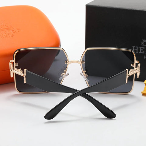 5-color fashion H letter flat sunglasses