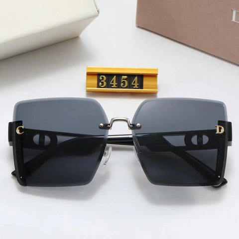 6-color fashion CD strip hollow temple polarized sunglasses