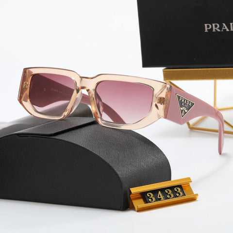 4 color simple triangle letter temple polarized sunglasses