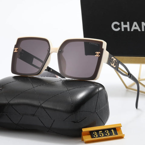 5-Color Fashion CC Temple Hollow Sunglasses