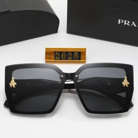 6-color fashion PA letter human shape LOGO temple polarized sunglasses