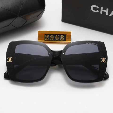 5-color fashion double C graffiti print sunglasses